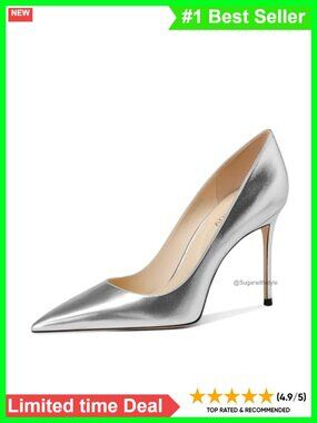 Pointed Toe Stiletto Heel Closed Toe High Heels Pumps